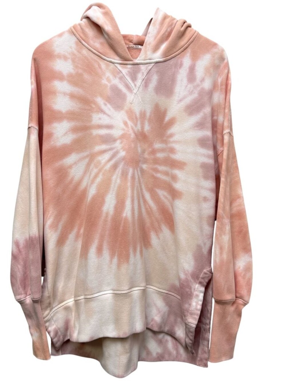 Abercrombie & Fitch Tie Dye Hoodie Pink Cream Medium Womens Sweatshirt Boho